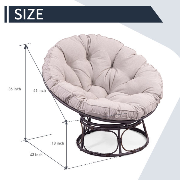 Papasan 2025 chair sizes